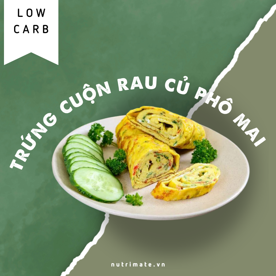 Trứng Cuộn Rau Củ Phô Mai
